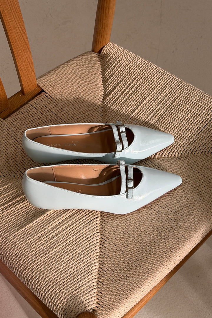 Bloom - Galanthus Ballet Flats - Sky Blue Ballerinaer 