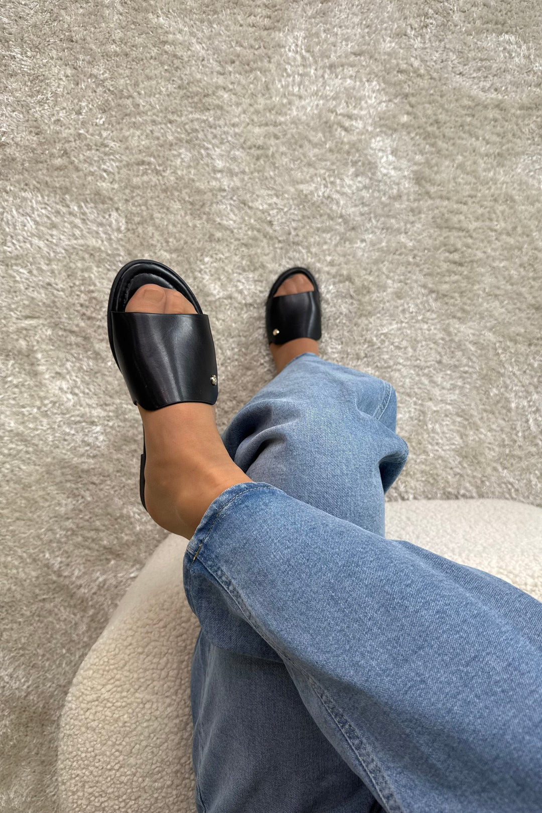 Bloom - Loreen Sandal - Black Sandaler 