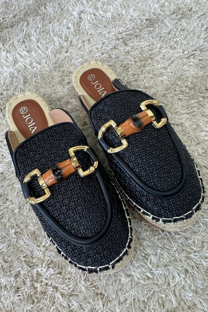 Bloom - Narcissus Platform Mules - Black Sandaler 