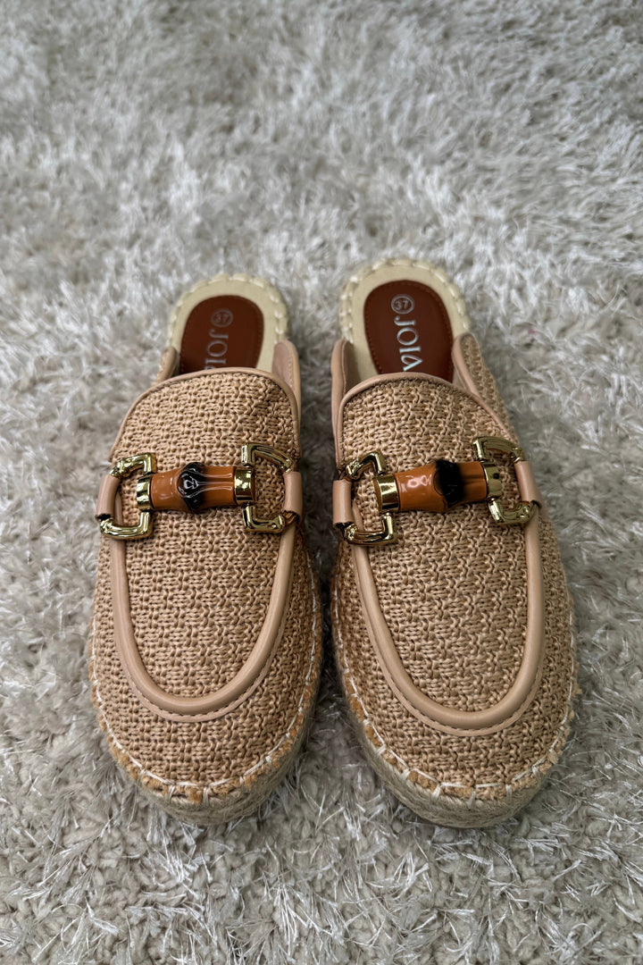 Bloom - Narcissus Platform Mules - Taupe Sandaler 