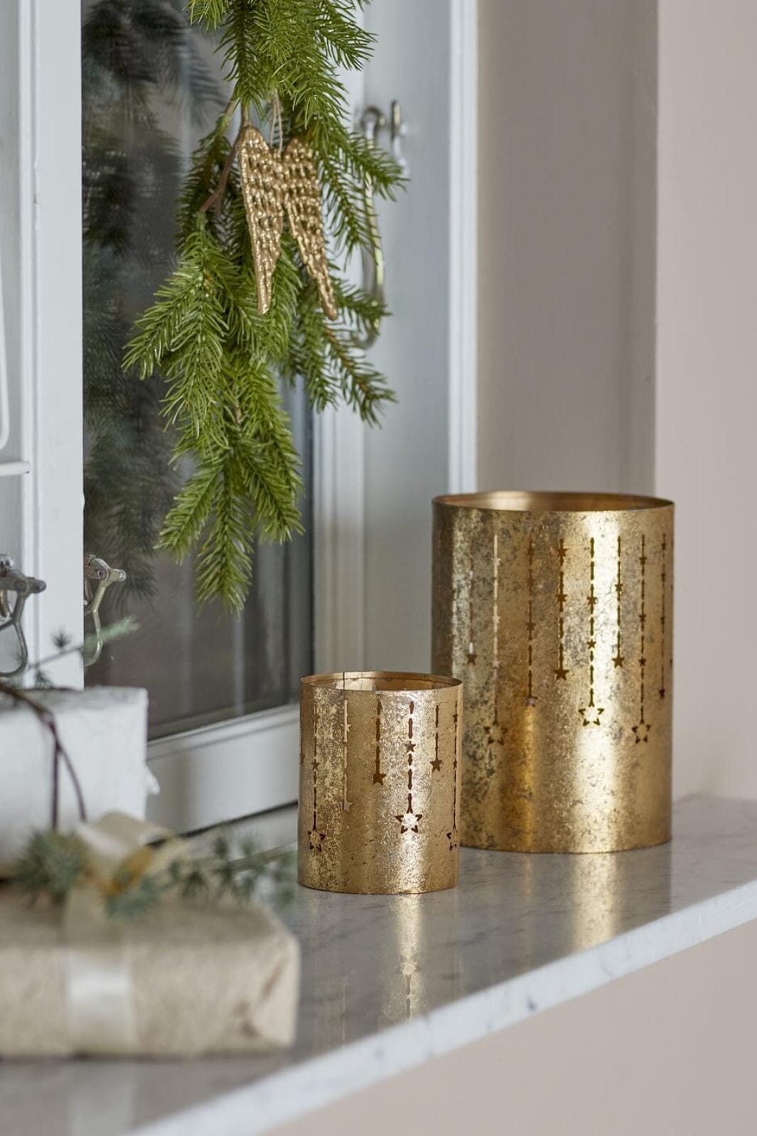 Bloomingville - Mista Fyrfadsstage, Guld, Metal 82068436 - Gold Interiør 