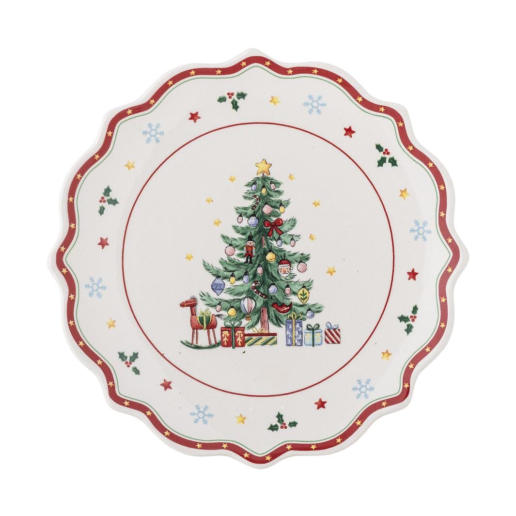 Bloomingville - Naive Tallerken, Rød, Keramik 82061240 - Red