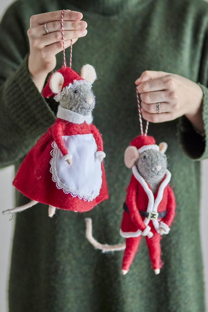 Bloomingville - Peo Ornament, Rød, Uld 82061883 - Red Interiør 