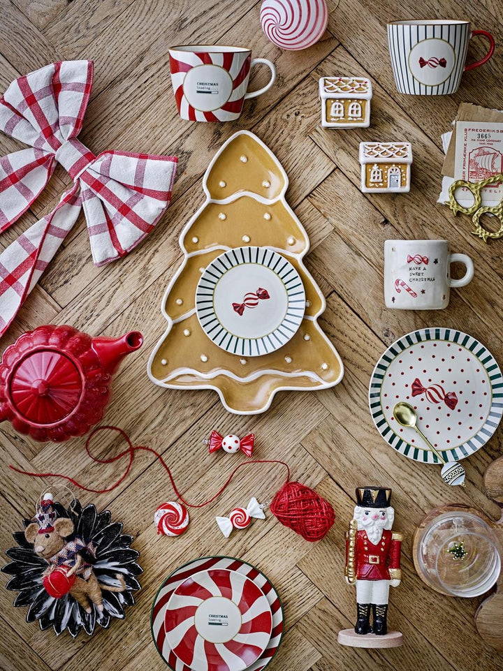 Bloomingville - Yule Tallerken, Natur, Stentøj 82062831 - Nature