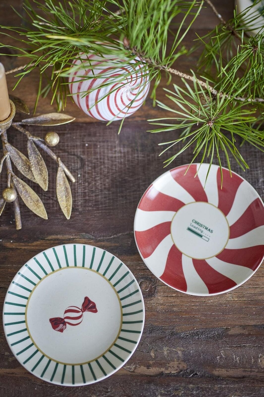 Bloomingville - Yule Tallerken, Natur, Stentøj 82062831 - Nature Køkkentilbehør 