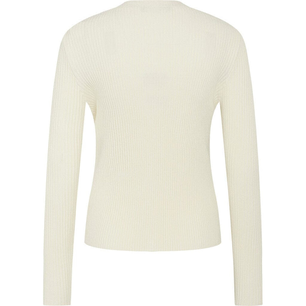 Bruuns Bazaar - GallberryBBCarica knit cardigan - White Cream Cardigan 