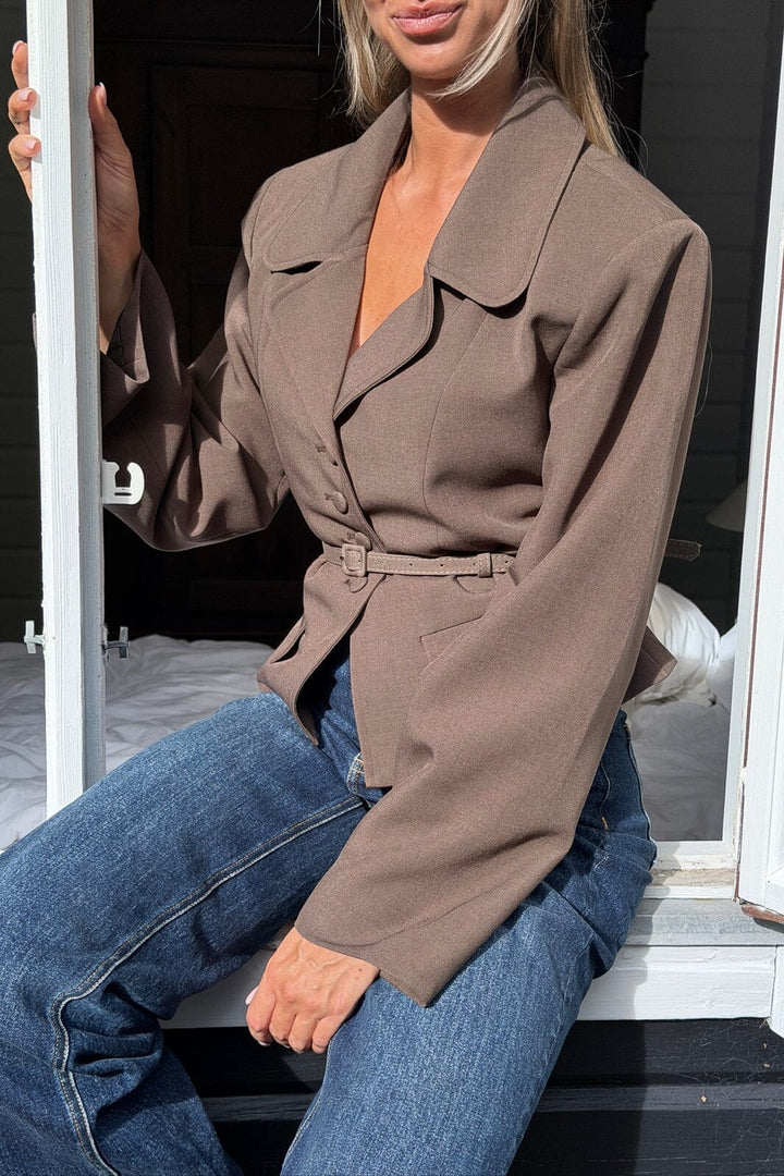 BYIC - Annieic Blazer A25398 - Dark Brown