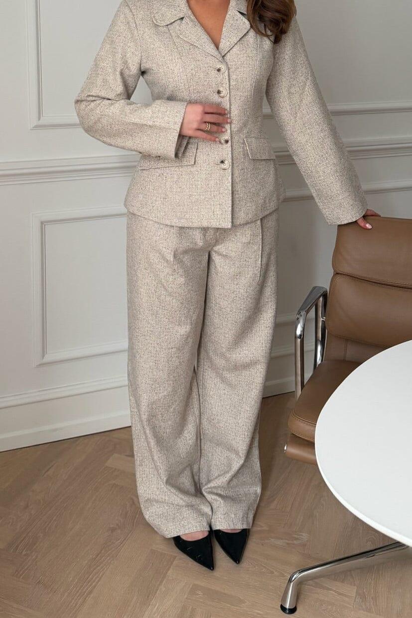 BYIC - Celinaic Pants A2351 - Beige Melange Bukser 