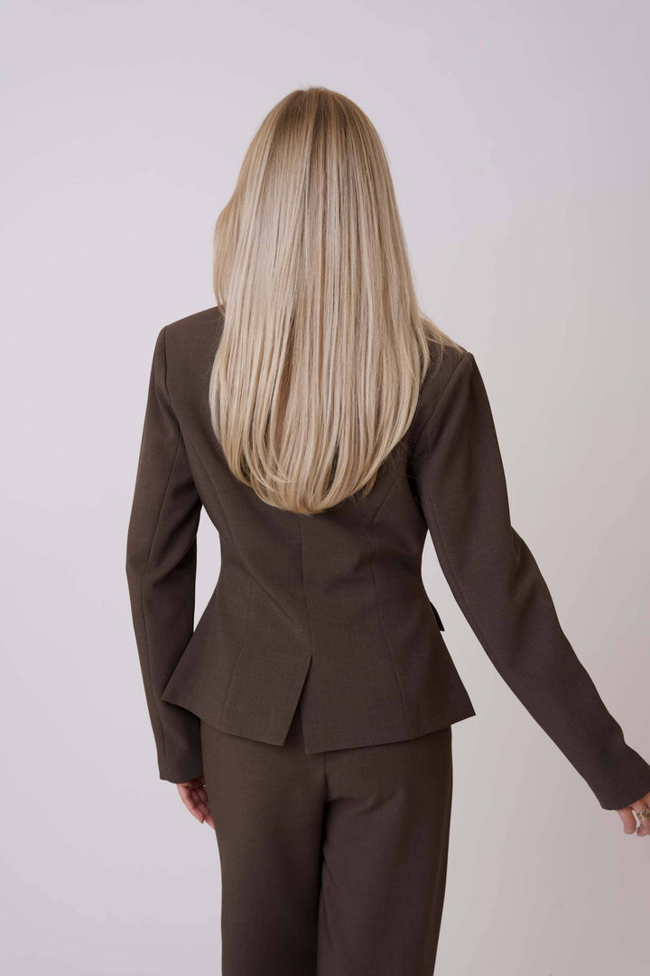 BYIC - Claraic Blazer A23904 - Dark Brown Blazere 