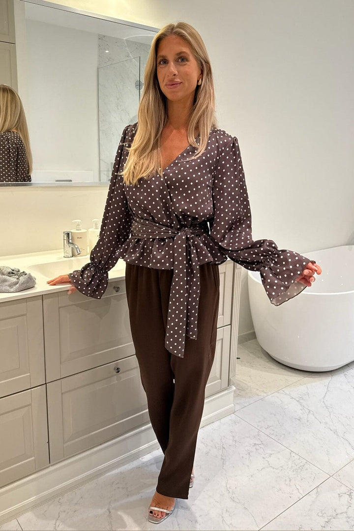 BYIC - Freyaic Shirt A2591 - Brown W Dots