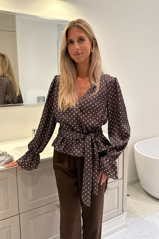 BYIC - Freyaic Shirt A2591 - Brown W Dots