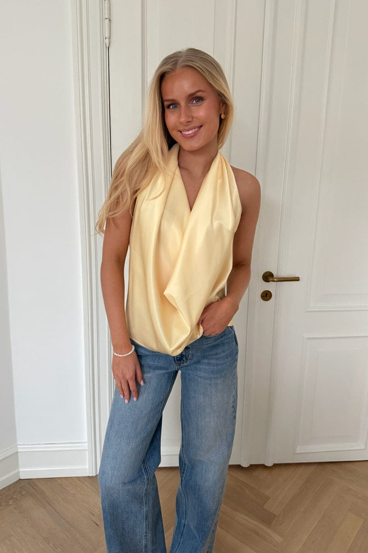 BYIC - Hollyic Wrap Top A2553 - Yellow