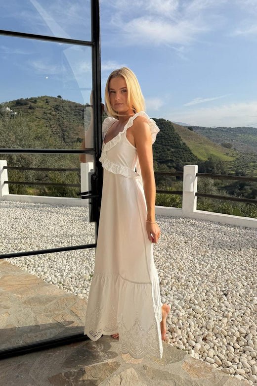 BYIC - Melbaic Dress A25172 - White Embroidery Kjoler 