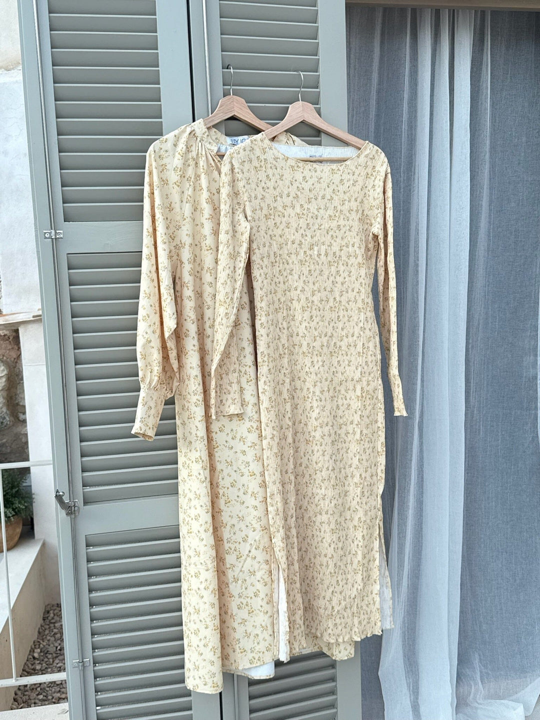 BYIC - Odaic Dress A1015 - Yellow Flower Print Kjoler 