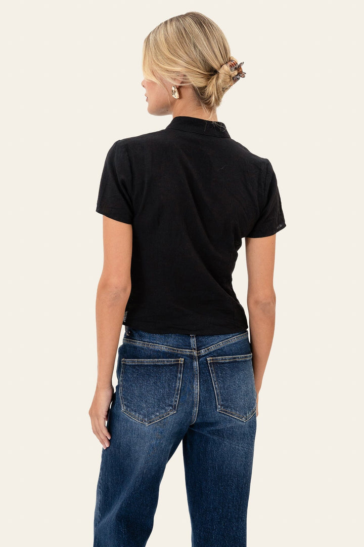 Byic - Tyraic Blouse A25366 - Black Bluser 