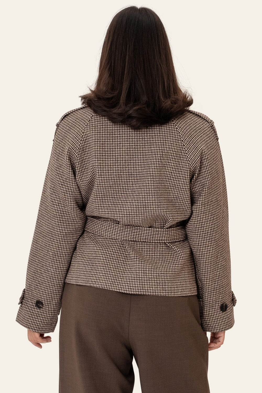 BYIC - Veraic Trenchcoat A25104 - Brown Checks