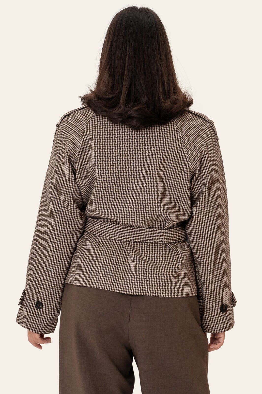 BYIC - Veraic Trenchcoat A25104 - Brown Checks