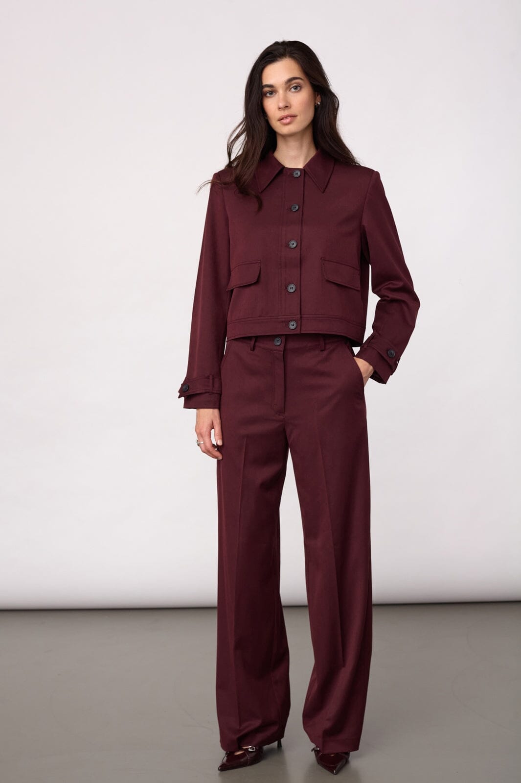 Co´Couture - 30325 Terrycc Jacket 500364 - 30005 - Wine Red