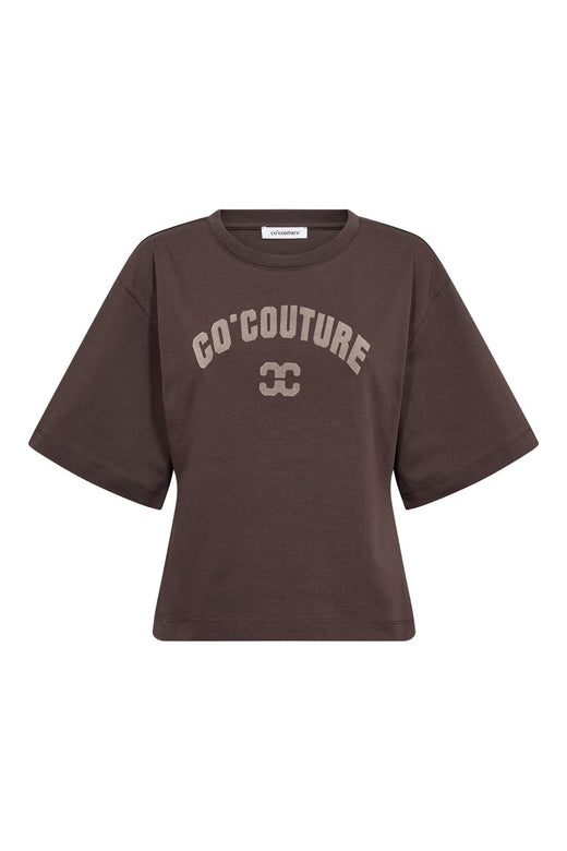 Co´Couture - 43013 Zengacc Tee O-Neck 500108 - 20003 - Dark Brown