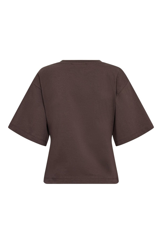 Co´Couture - 43013 Zengacc Tee O-Neck 500108 - 20003 - Dark Brown