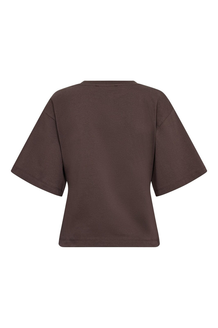 Co´Couture - 43013 Zengacc Tee O-Neck 500108 - 20003 - Dark Brown