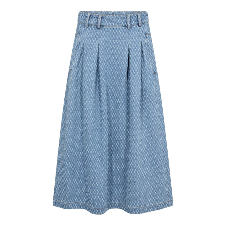 Co´Couture - Antocc Anya Pleat Skirt 500178 - 45004 - Light Denim Nederdele 