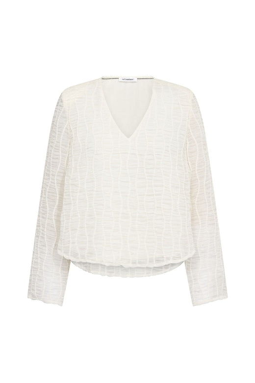 Co´Couture - Baltacc Padded V-Blouse 500258 - 10002 - Off-White