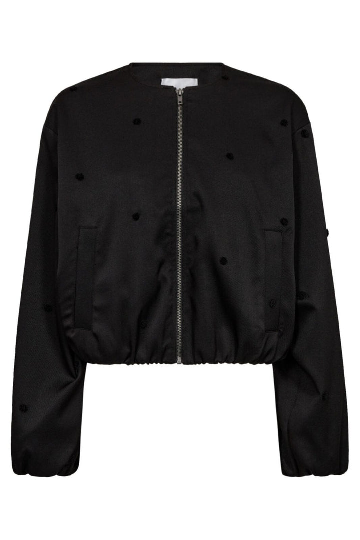 Co´Couture - Clovercc Dot Balloon Jacket 30347 - 96 - Black