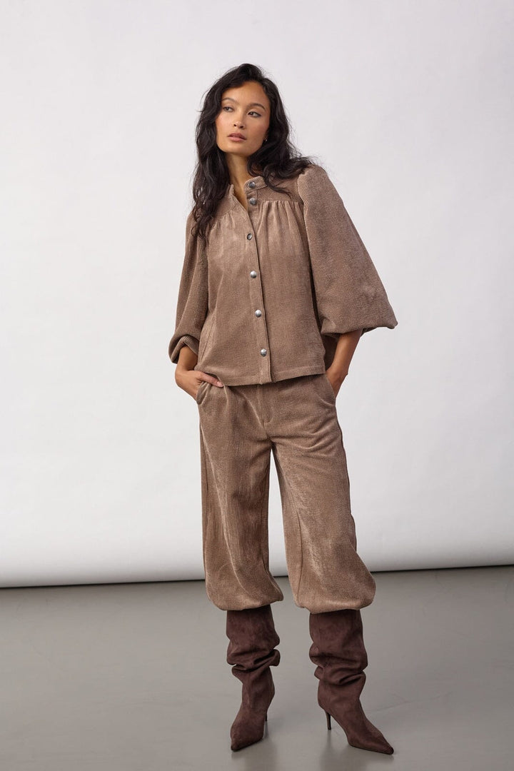 Co´Couture - Daisycc Cord Shirt 500586 - 20009 - Walnut