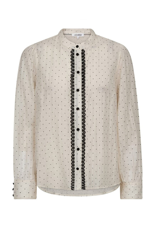Co´Couture - Dallycc Dot Shirt 45008 - 11 - Off White