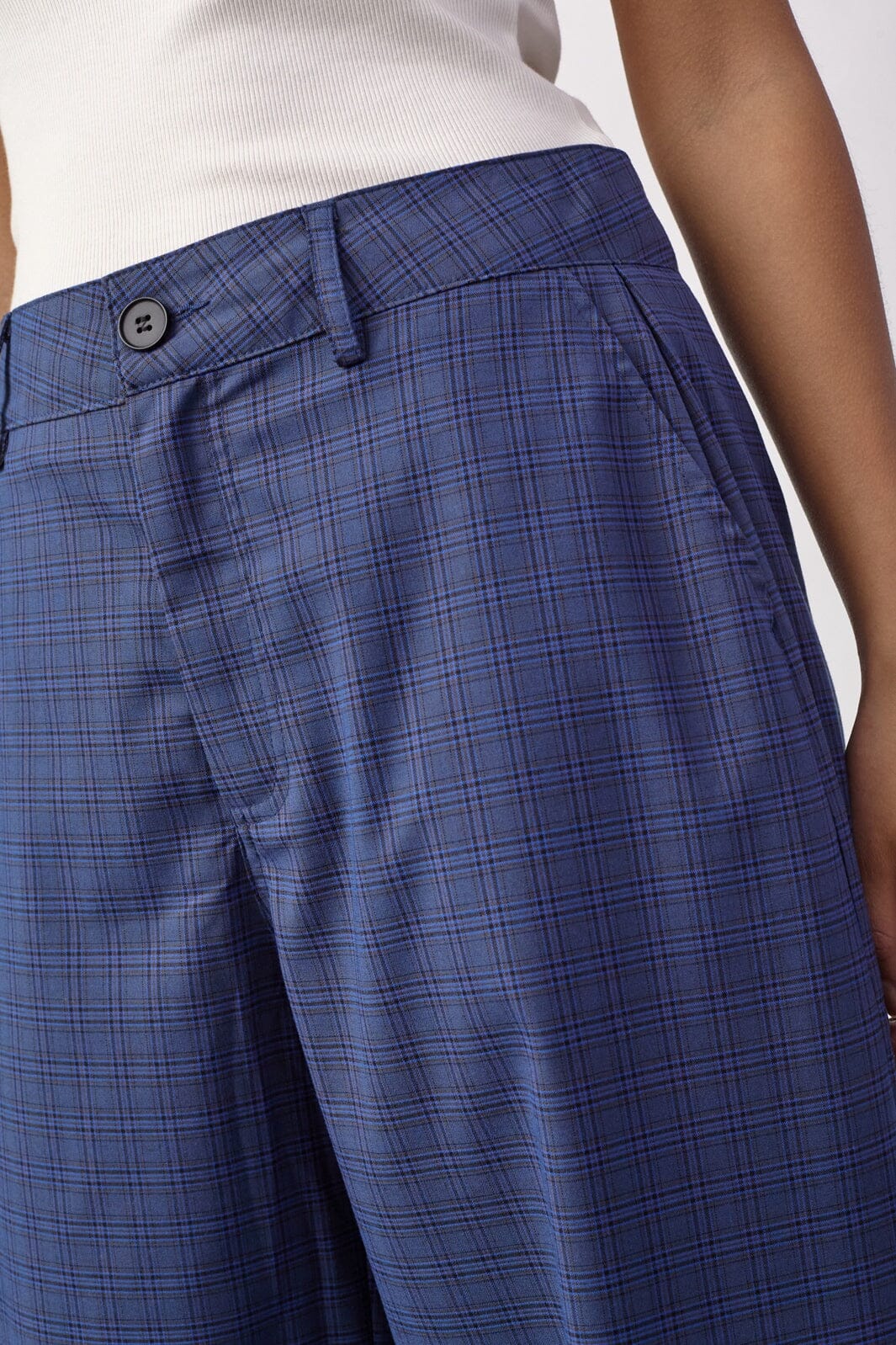Co´Couture - Daxtercc Check Pant 500317 - 40002 - New Blue