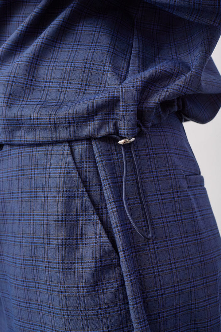 Co´Couture - Daxtercc Check Pleat Shirt 500316 - 40002 - New Blue