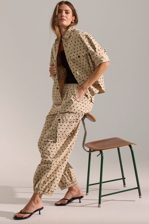 Co´Couture - Diddicc Cargo Dot Pant 41119 - 199 - Bone Bukser 