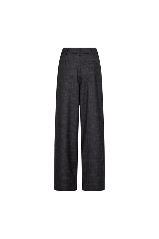 Co´Couture - Eloracc Check Barrel Pant 500307 - 65002 - Dark Grey