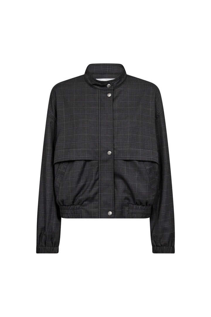 Co´Couture - Eloracc Check Jacket 500303 - 65002 - Dark Grey