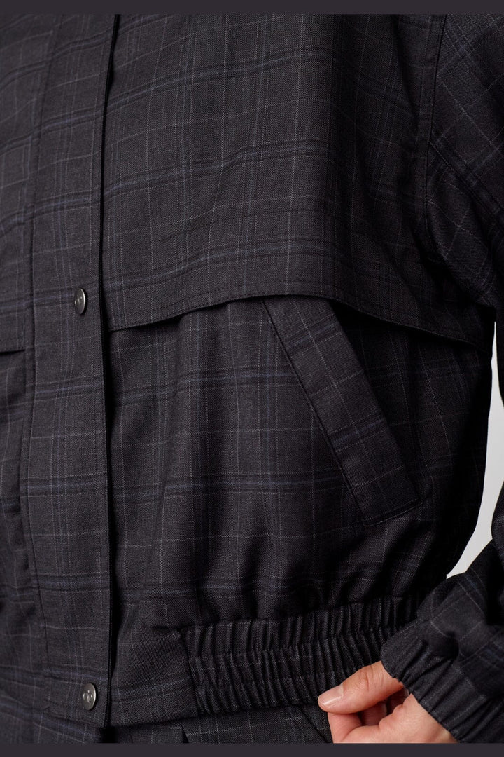 Co´Couture - Eloracc Check Jacket 500303 - 65002 - Dark Grey