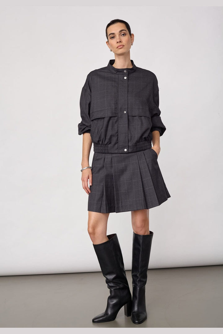 Co´Couture - Eloracc Check Jacket 500303 - 65002 - Dark Grey