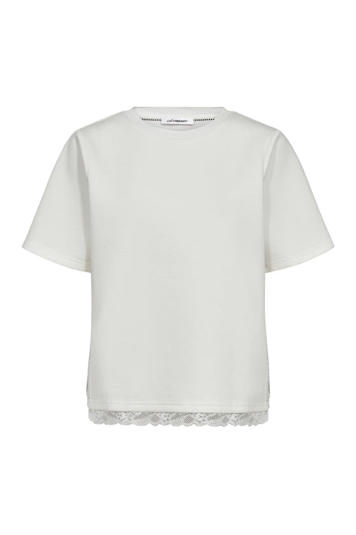 Co´Couture - Evicc Lace Tee 43031 - 4000 - White