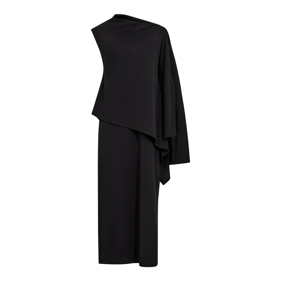 Co´Couture - Falconcc Drape Dress 500632 - 65001 - Black Kjoler 