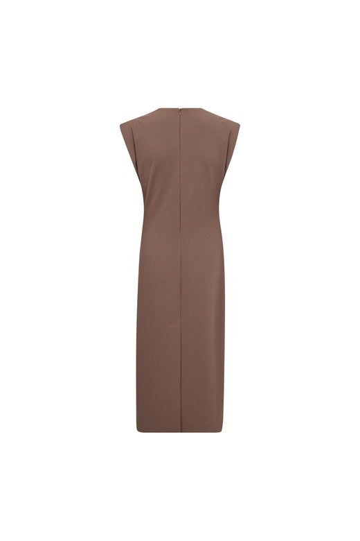 Co´Couture - Falconcc Pleat Dress 46025 - 154 - Walnut
