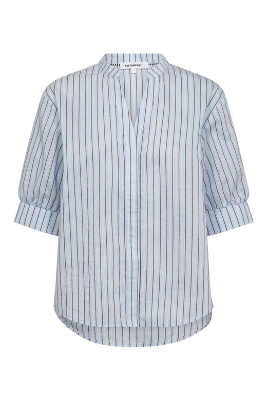 Co´Couture - Felinecc Ss Shirt 45186 - 23 - Pale Blue