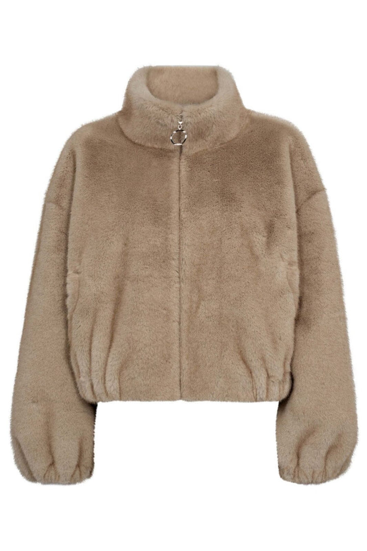 Co´Couture - Feracc Faux Fur Jacket 30361 - 100 - Creme