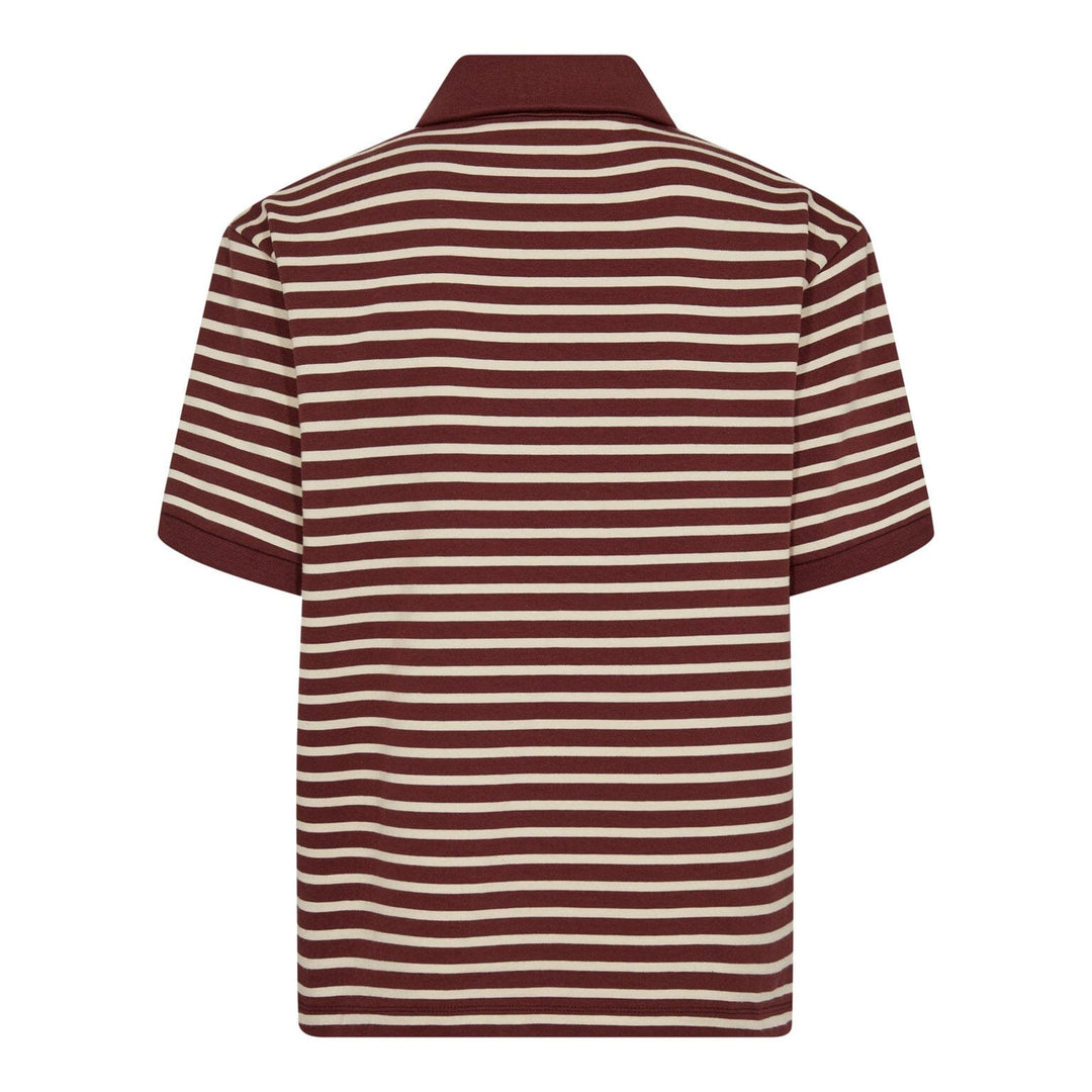 Co´Couture - Hayescc Polo Ss Tee 43006 - 87 - Winered T-shirts 