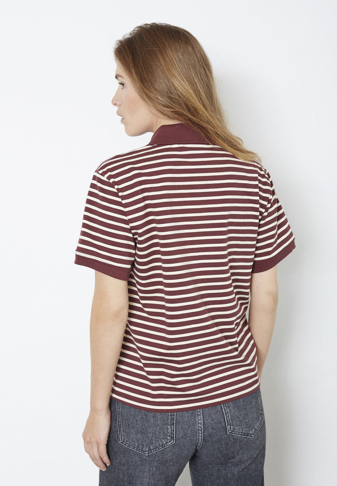 Co´Couture - Hayescc Polo Ss Tee 43006 - 87 - Winered T-shirts 