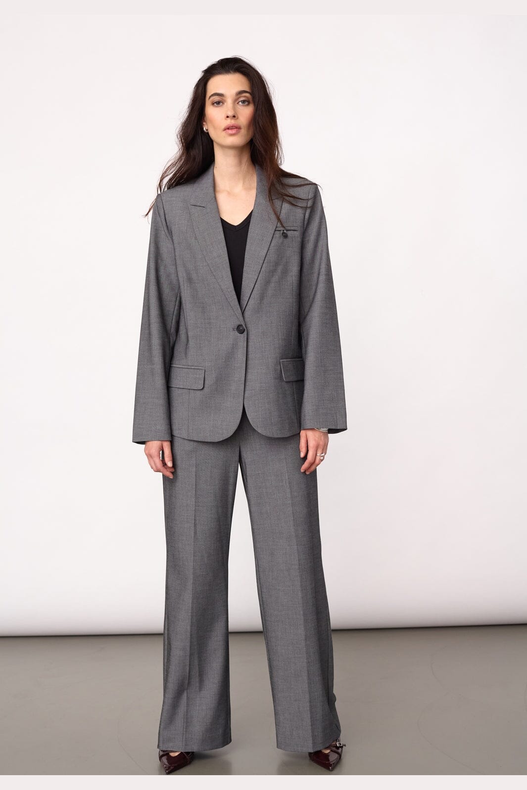 Co´Couture - Jackycc Fitted Blazer 500339 - 65003 - Mid Grey