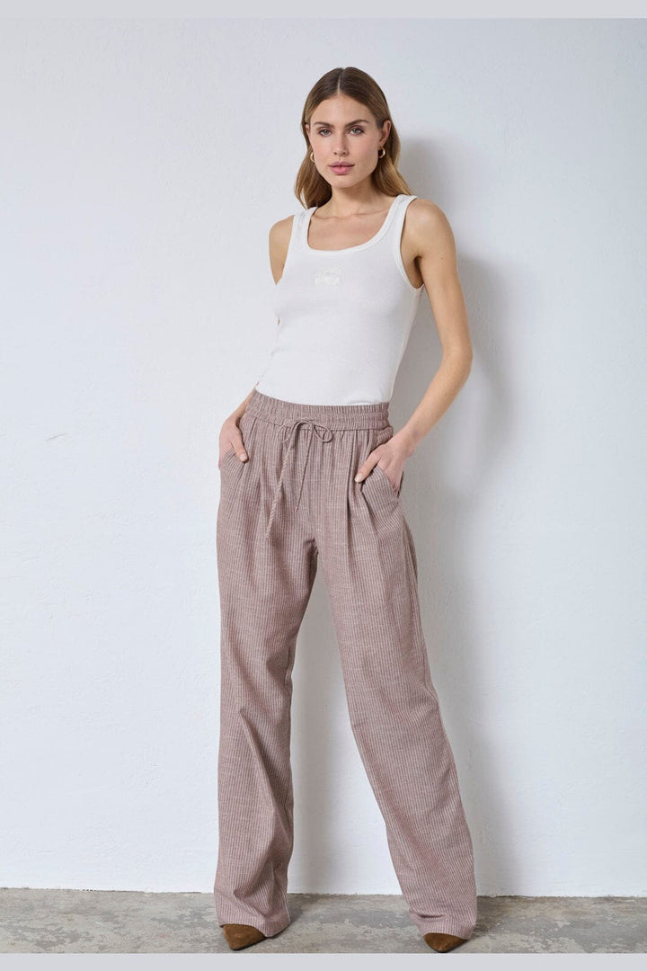 Co´Couture - Jihocc Stripe Pant 41180 - 46 - Brown