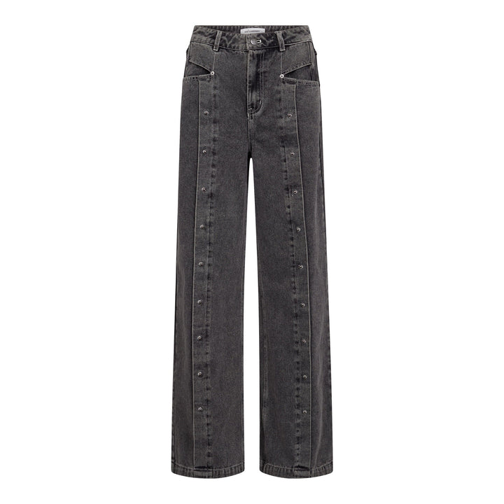 Co´Couture - Kellancc Button Jeans 41071 - 139 - Mid Grey Bukser 