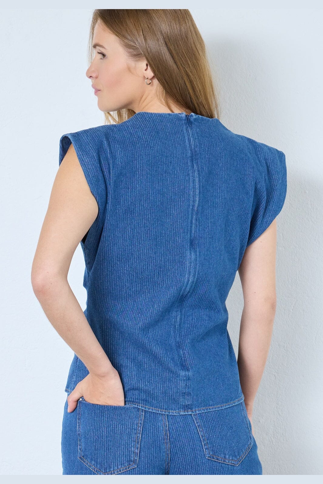 Co´Couture - Kimmycc Pleat Top 45001 - 555 - Dark Denim