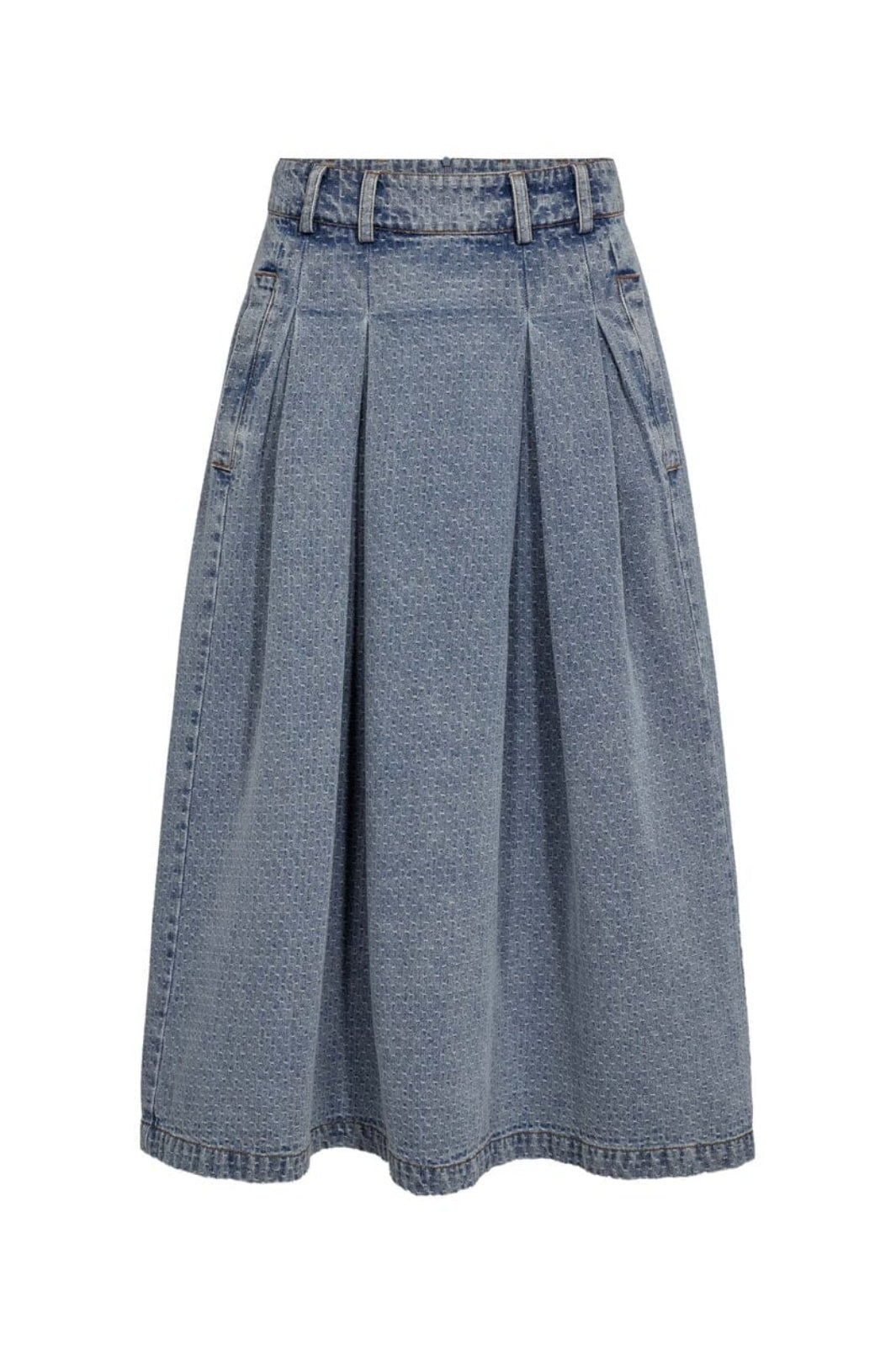 Co´Couture - Lovacc Anya Pleat Skirt 44028 - 552 - Denim Blue