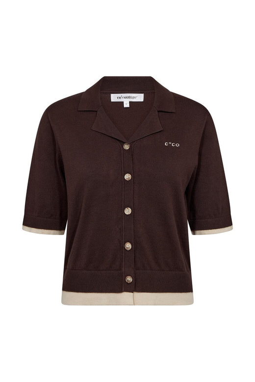 Co´Couture - Luecc Crop Cardigan 42019 - 145 - Dark Brown